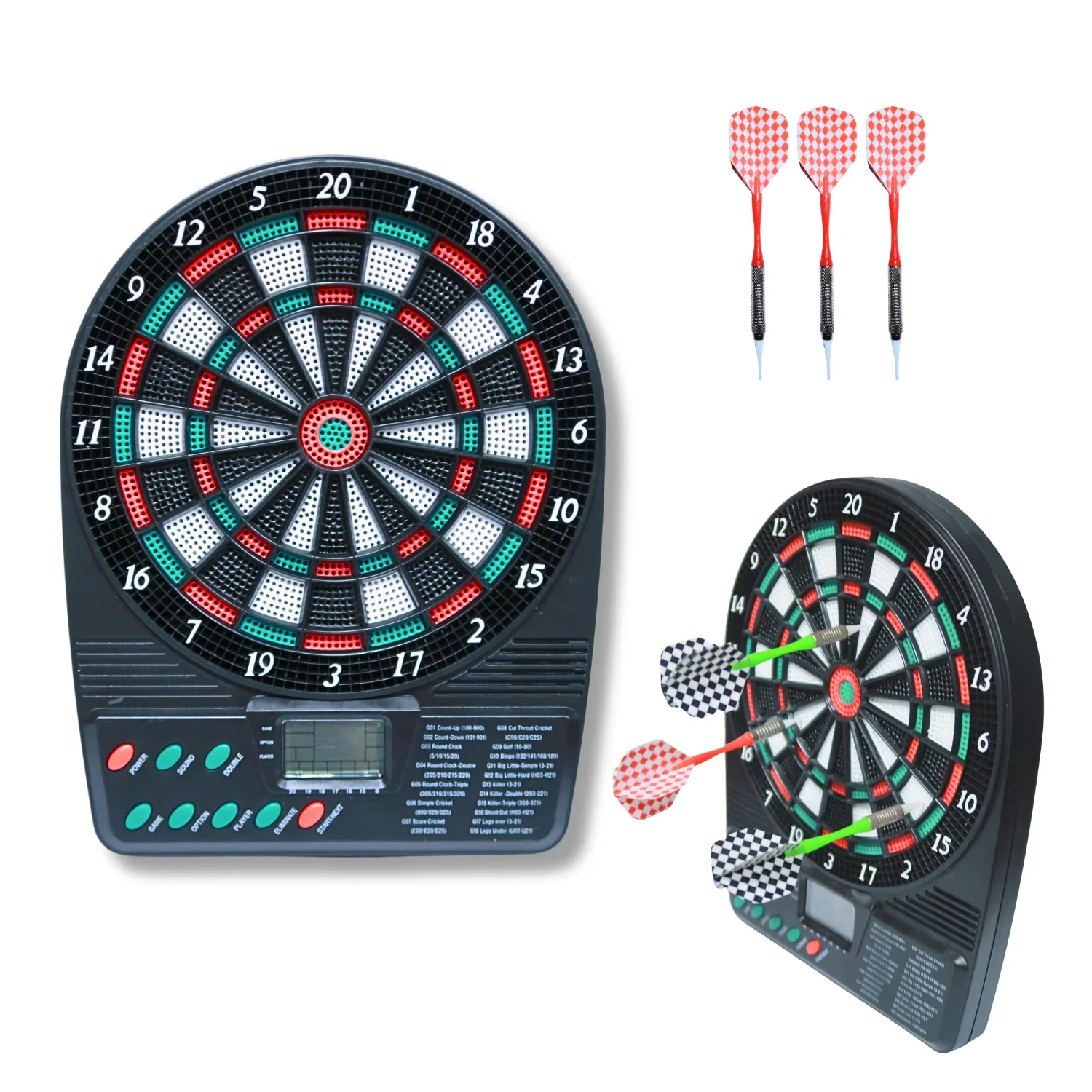 Electronic Dartboard Cabinet - Portable Electronic Dartboard - Wall-Mount &