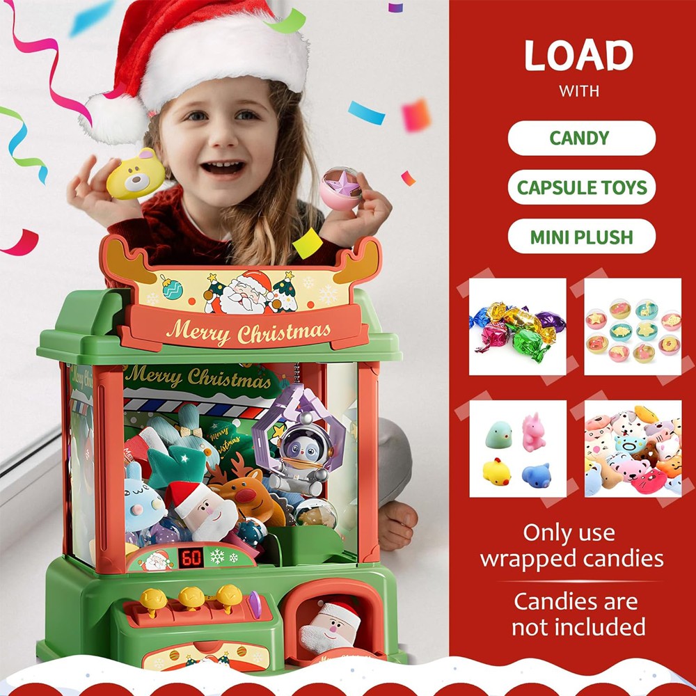 Christmas Claw Machine For Kid - Arcade Game Vending Machine บทวิจารณ์และราคา