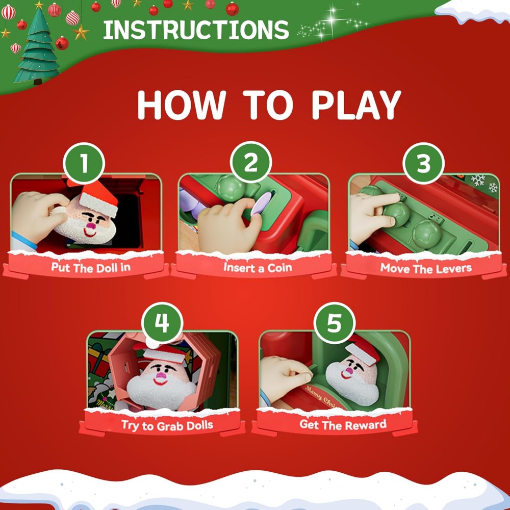 Christmas Claw Machine For Kid - Arcade Game Vending Machine บทวิจารณ์และราคา