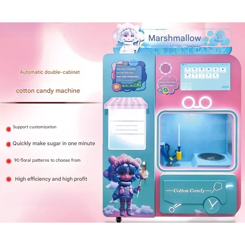 FOB Automatic Cotton Candy Ven - Vending Machine Qr Code บทวิจารณ์และราคา
