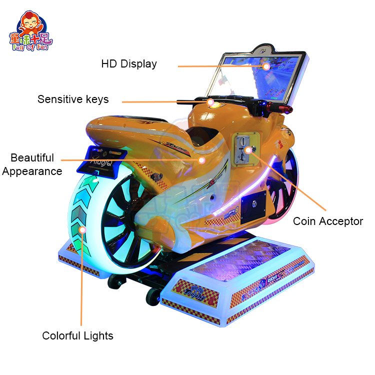 Indoor Amusement Children Moto - Coin Operated Kiddie Ride บทวิจารณ์และราคา