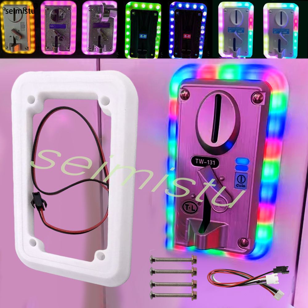 Coin acceptor LED Colorful LED - Arcade Game Vending Machine บทวิจารณ์และราคา