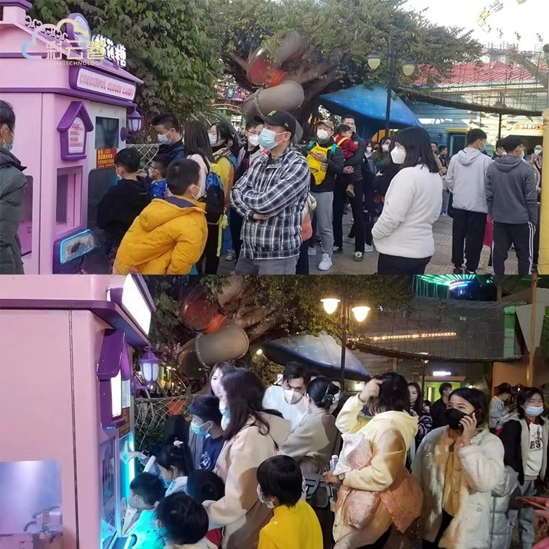 Outdoor Fully Automatic Cotton - Candy Floss Machine บทวิจารณ์และราคา