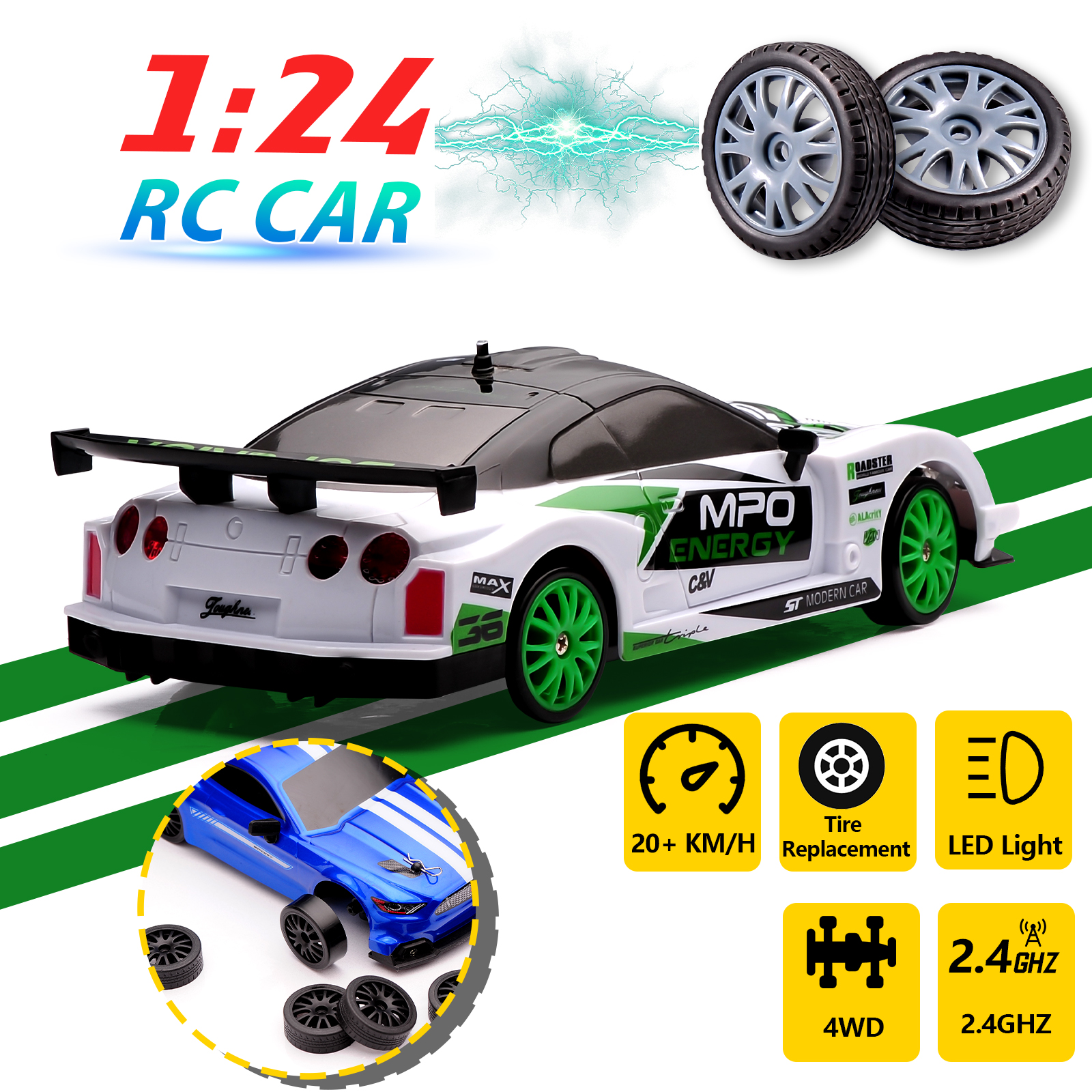 1:24 RC Drift Car 2.4G 4WD Hig - Racing Arcade Cabinet บทวิจารณ์และราคา