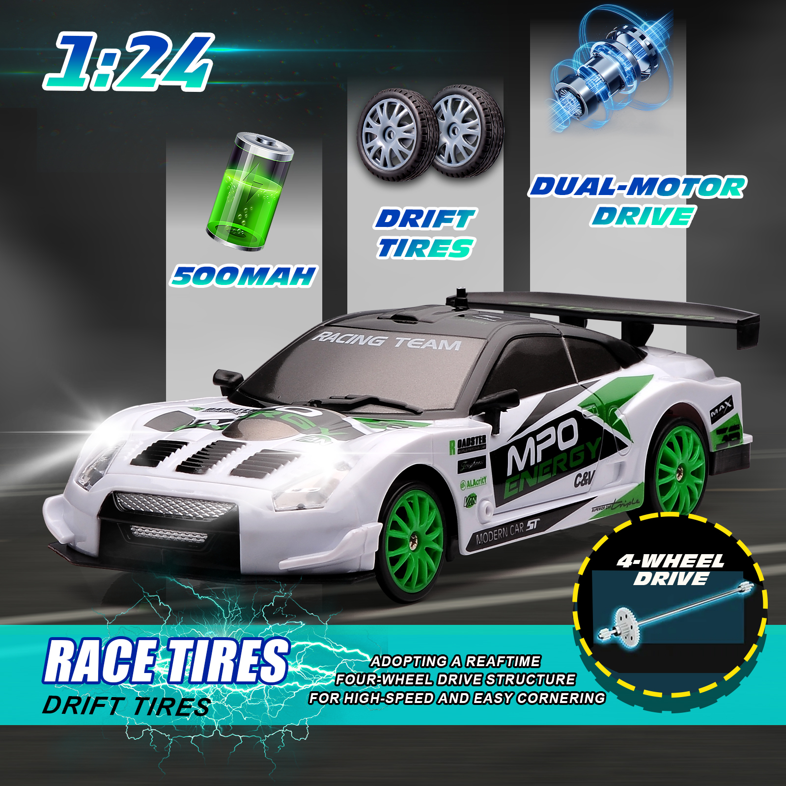 1:24 RC Drift Car 2.4G 4WD Hig - Racing Arcade Cabinet บทวิจารณ์และราคา