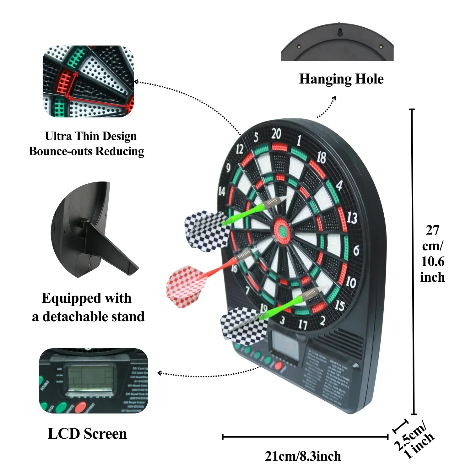 Portable Electronic Dartboard  - Electronic Dartboard Cabinet บทวิจารณ์และราคา