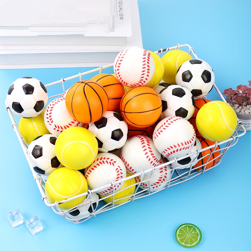 6Pcs/Set Squeeze Ball Toy Foot - Basketball Arcade Game บทวิจารณ์และราคา