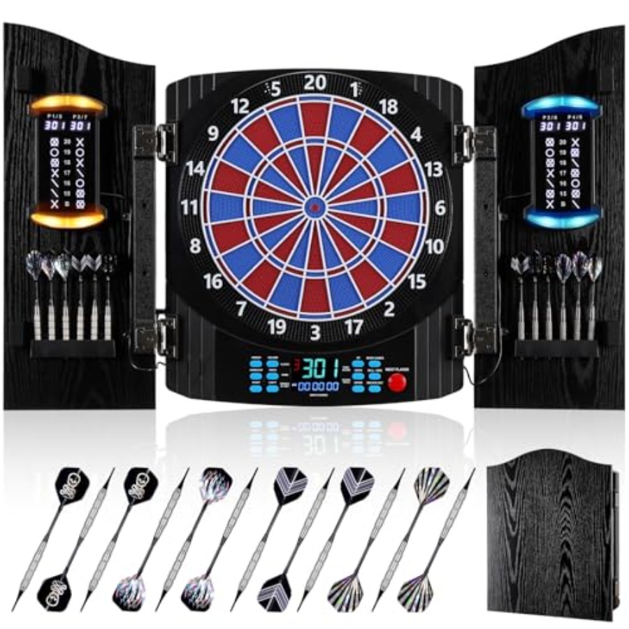 Electronic Dart Board, Electri - Electronic Dartboard Cabinet บทวิจารณ์และราคา