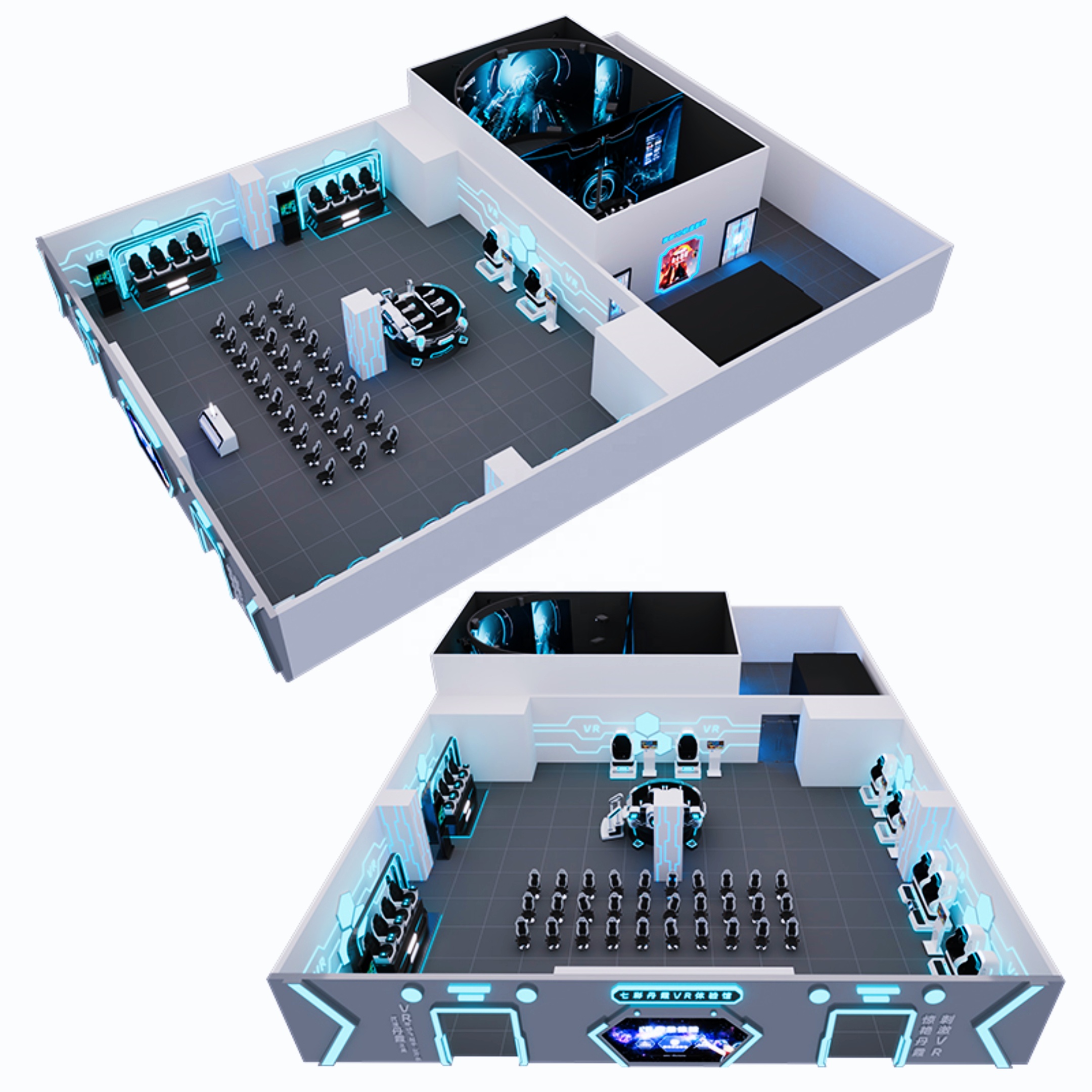 Virtual Reality Amusement Park - 9D Vr Simulator บทวิจารณ์และราคา