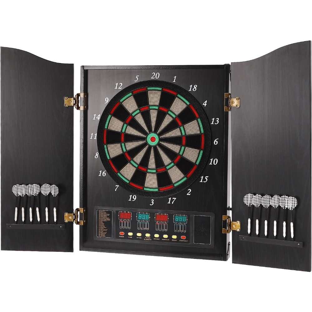 Dartboard Cabinet Set Dart Boa - Electronic Dartboard Cabinet บทวิจารณ์และราคา