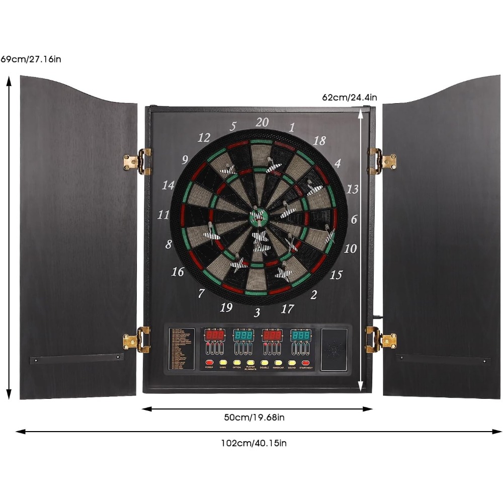 Dartboard Cabinet Set Dart Boa - Electronic Dartboard Cabinet บทวิจารณ์และราคา