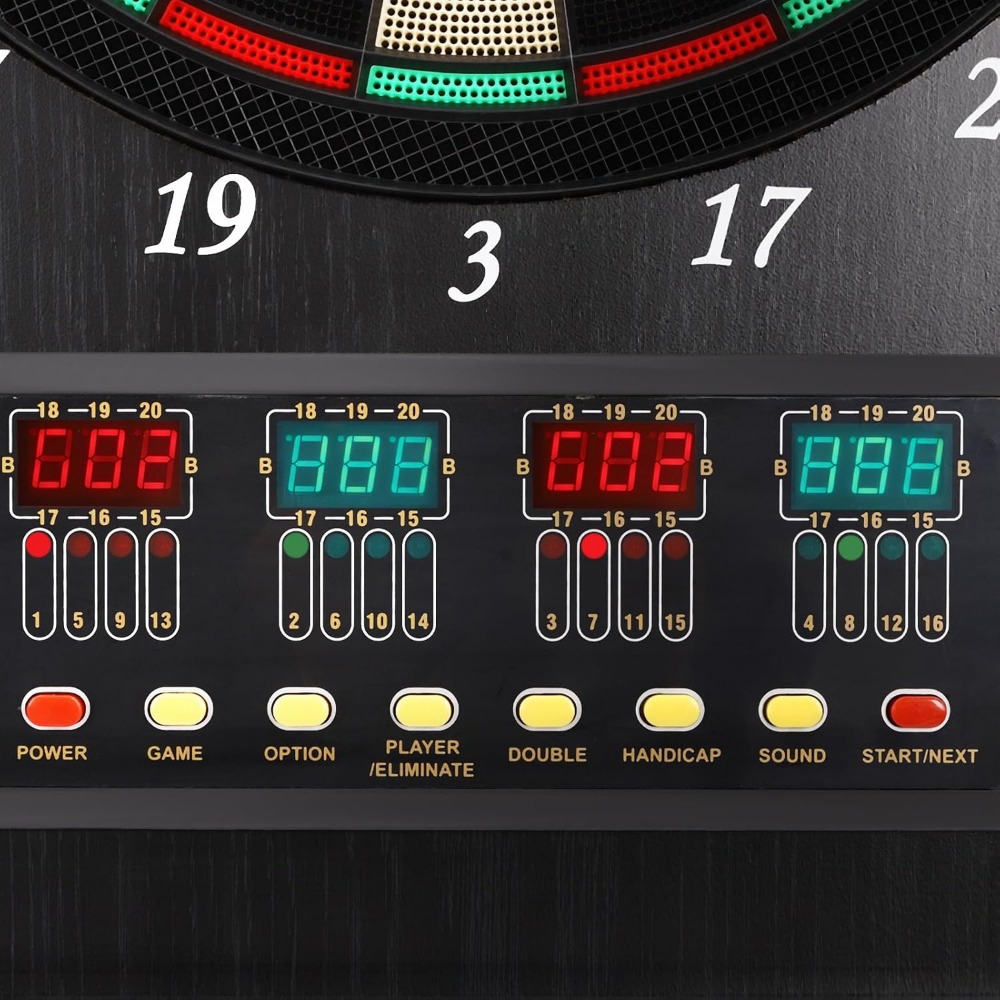Dartboard Cabinet Set Dart Boa - Electronic Dartboard Cabinet บทวิจารณ์และราคา