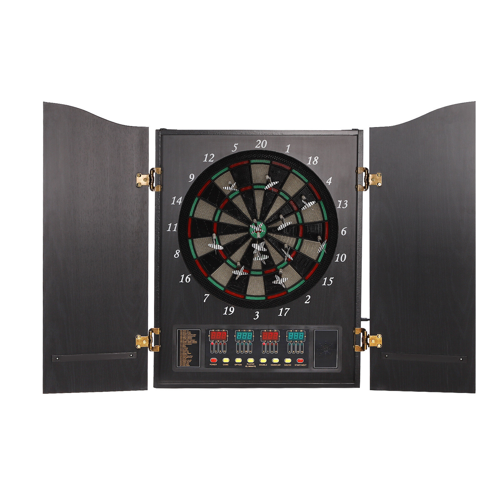 Modern Black Dartboard Cabinet - Electronic Dartboard Cabinet บทวิจารณ์และราคา