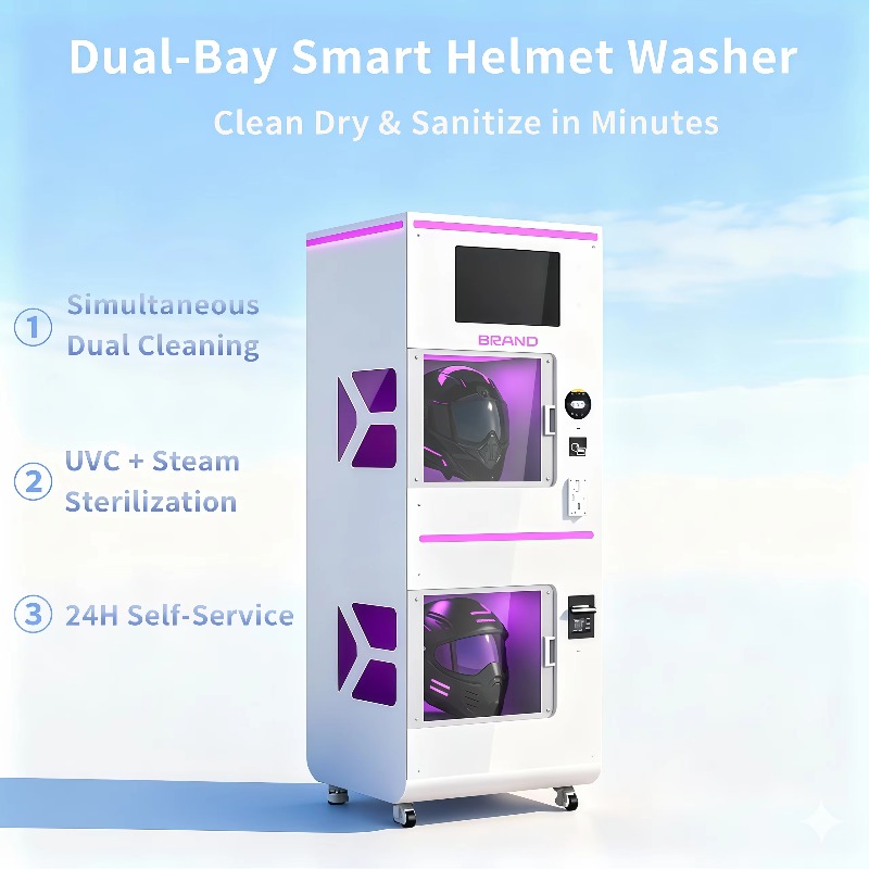 Custom Double Warehouse Helmet - Vending Machine Qr Code บทวิจารณ์และราคา
