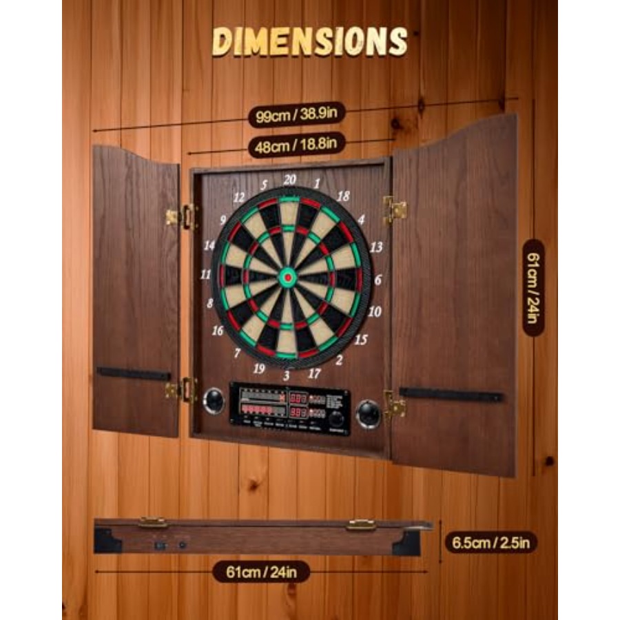 Electronic Dart Board, Decorat - Electronic Dartboard Cabinet บทวิจารณ์และราคา