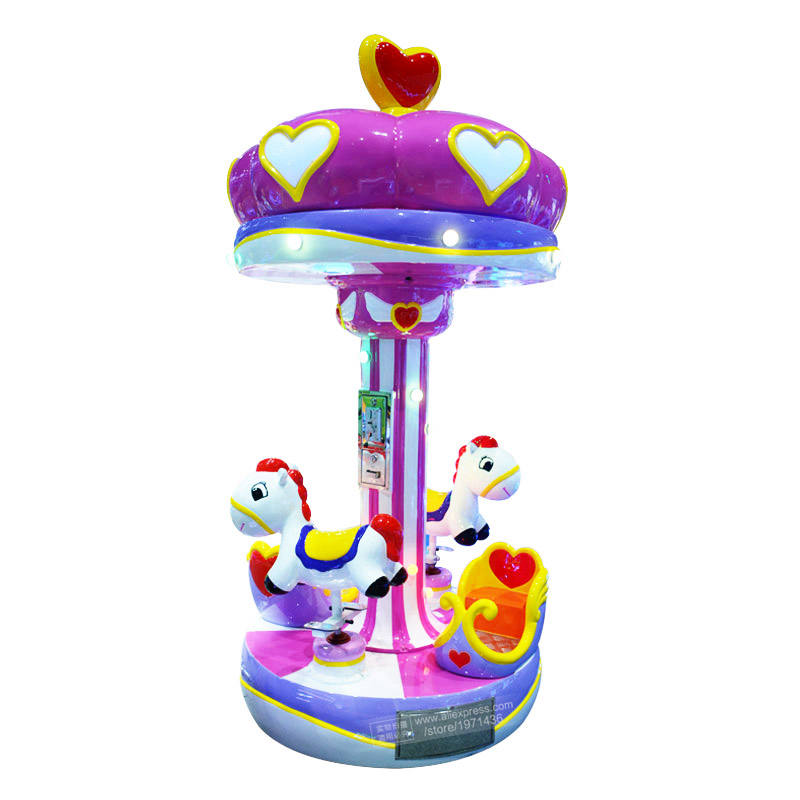 Electric Carousel Horse 3 Pers - Coin Operated Kiddie Ride บทวิจารณ์และราคา